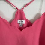 J.Crew Pink Tea Rose Scalloped Crepe Cami Tank Top Size 0 Photo 2