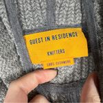 Guest In Residence Grey Houndstooth Cashmere Knitters Hooded Sweater Gray Size M Photo 3