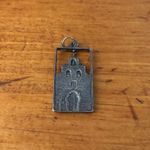 Vintage Sterling Silver Mission Espada Charm Pendant Religious Travel Souvenir Photo 0
