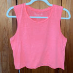 American Eagle EUC Bright Coral Cropped Sleeveless Top, Size Small Photo 0