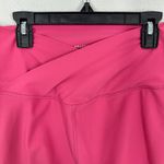 Peloton  High Waisted Biker Shorts Pink Size M Workout Athletic Spinning Cycling Photo 3