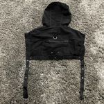 John Elliot Cropped Windbreaker Vest in Black, Size M​​​​​ Black Size M Photo 1