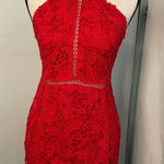 Urban Outfitters ‎ Outfitters Red Lace Mini Dress size small Photo 0