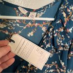 Melrose and Market Long Sleeve Ruffle Top Japanese Branches Photo 10