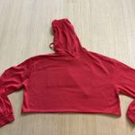 A'Gaci A’GACI Long Sleeve Red Super Sassy Cropped Sweatshirt Top Womens Small New Photo 4