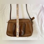 Coach Vintage  NY 3627 Distressed Leather Skinny Flight Bag Tan Photo 12