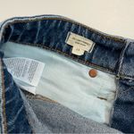 Madewell Shorts The Curvy Perfect Jean High Waisted Raw Hem Medium Wash Blue Photo 6