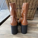 Call it spring  Brown Faux Leather Platform Chunky Heel Ankle Boots Women’s 11 Photo 5