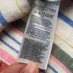 Old Navy Medium Linen Blend Cute White Stripe Beach MIDI Dress Wispy Linen Blend Photo 9