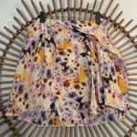 Sonia Rykel Layered Floral Mini Skirt Butterfly & Floral Motif Fairy Ethereal Purple Size 6 Photo 0