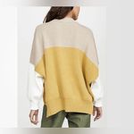 Free People Off-the-Shoulder Sweater in Tan, Yellow, and Cream Photo 2