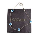 Anthropologie Kozakh Ojitos spirit eye bracelet gold one‎ size Blue Photo 3