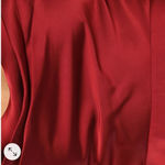 Lulus  Fanciful Flirt Burgundy Satin Cowl Neck Skater Mini Dress Size Small Photo 4