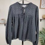 Lost + Wander  Mystery Love Peasant Top Black Photo 0