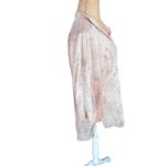 Wilfred  100% Silk Womens Size‎ Small Cream/pink Hi Low Henley Blouse Top Photo 5