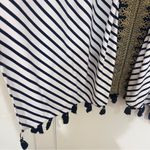 Cabana Life Navy and White Stripped Caftan with Gold Embroidery Size undefined Photo 4