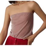 Anthropologie Tilda Maxi Slip Skirt And Strapless Top Set Velvet Edition Size S Photo 3