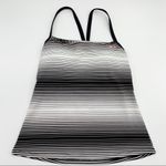 Nike Active Performance Workout Tank Top Black & White Stripes Size Small Photo 3