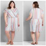 Lane Bryant Cinched Sleeves Romper Size 34/36 Photo 1