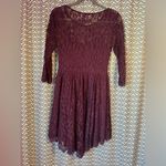Free People NWOT Dress Women's Floral Mesh Lace Purple | Size 4 Photo 1