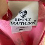 Simply Southern Womens Tee Sz S I Just Want to Hang With My Dog Pink Top Shirt Photo 4