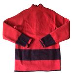 Woolrich Vintage 70s Red & black Wool Stripe Pullover, snap closing size small Photo 2