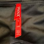 Spanx Faux Leather Bike Shorts Black Camo High Rise Size Large Photo 5