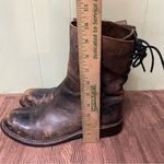 New Bed Stu Anthropologie Newark Distressed Lace‎ Up Riding Western Boots 9.5 Brown Photo 9