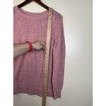 Sonoma  Sweater Women’s Large Pink Mauve Long Sleeve Pullover Solid Cotton Blend Photo 2
