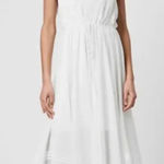 ALLSAINTS  Celeste Dress‎ Midi Maxi Sleeveless Handkerchief Hem White Size US 2 Photo 0