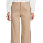 Gianni Bini Camilla Long Sleeve Pullover Woven Linen Blouse, White, Large, NWT Photo 0