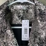 Natori Size XS Gold Metallic Silver Black Open Front Lined Jacket Evening Wear Photo 5