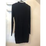 Veronica Beard  EUC Women's Black Ruched Mock Neck Knit Dress M Photo 3