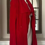 Lauren Ralph Lauren RED Thermal Tie Hooded Waffle Knit Cardigan Size XL NEW Photo 6