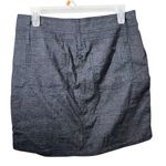 prAna  Lizbeth Gray/Blue Hemp Blend Short Skirt Size 4 Photo 3