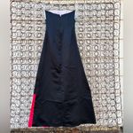 Jessica McClintock Y2K  color block strapless A line prom dress black white pink Photo 2