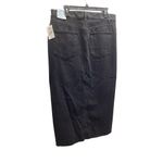 Ymi  Size 13 Classic Long Black Denim With Front Slit. New With Tags. Photo 1