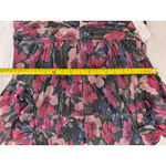 AQUA  Floral Print Long Sleeve Mini Dress‎ Party Cocktail Photo 6