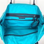 Michael Kors Kelsey Tote Turquoise Blue Nylon Travel Large Shoulder Bag Purse Photo 7