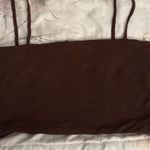 Cotton On Brown Spaghetti cotton Strap Crop Top, size S lined Y2K festival Photo 10