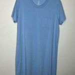 Bamboo  Cool basic dress nightgown light blue size small soft basic casual Photo 0