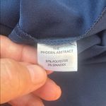 Nordstrom The Modern Abstract Elegant Navy Blue Faux Wrap Blouse XL v-neck Photo 4