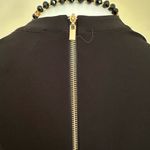 Joseph Ribkoff Black Low V Neck Cut Rap Look Dress W Gold Jewel On Side… Photo 8