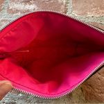 Kiehls black and bright colored travel makeup storage zippered bag pouch Pink Photo 10