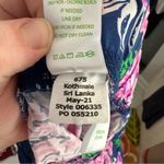 Lilly Pulitzer Bal Harbour Pala Oyster Bay Navy Ruffle Your Feathers Size Small Photo 7