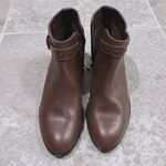 a.n.a  Lenci Brown Leather Boots (Made in Italy) Ankle Booties Size EU 38 US 7 NWT Photo 5