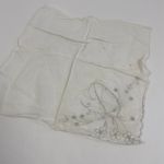 Vintage Floral Handkerchief With Embroidery Photo 1