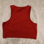 Athleta Women's Burgundy Red Aurora Crop Rib Tank V-Neck size 1X style 556403 Photo 4