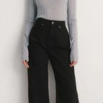 NA-KD  Wide Leg Black Jean Photo 0