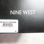 Nine West  Red & Black Snakeskin Chunky Block Heel Sandals Size 8 Photo 11